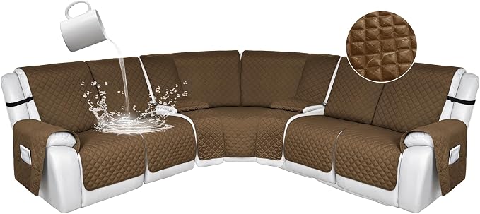 HDCAXKJ 100% Waterproof Reclining Sectional Couch Covers L Shape Recliner Sofa by HDCAXKJ