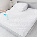 Split Top King Mattress Pad Waterproof Protector, Quilted Mattress Cover Fitted by LoveHome%C2%B7LoveLife