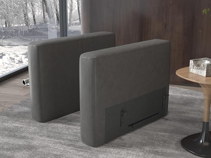 EASE MOOSE Armrest Module for Modular Sectional Sofa, Faux Leather Side - Image 4
