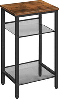 HOOBRO Side Table, 3-Tier Tall End Telephone Table by HOOBRO