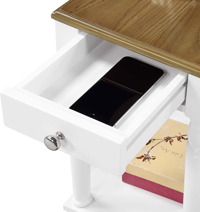 Convenience Concepts French Country No Tools Chairside End Table - Image 6