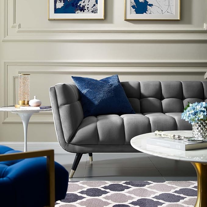 Modway Adept Contemporary Mid-Century Modern Performance Velvet Upholstered - Image 7