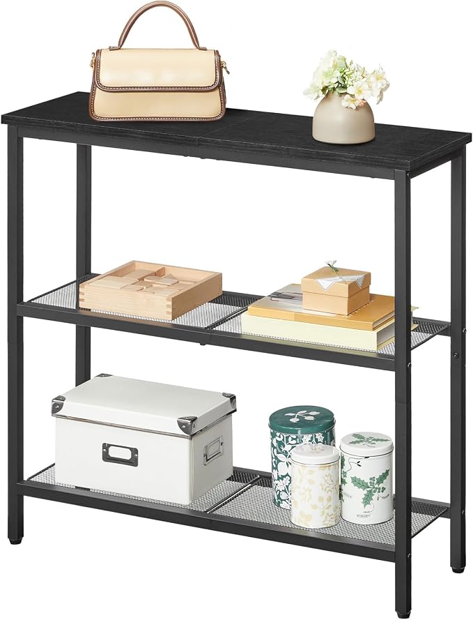 HOOBRO 29.5" Narrow Console Table, 3 Tier Entryway Table - Image 9