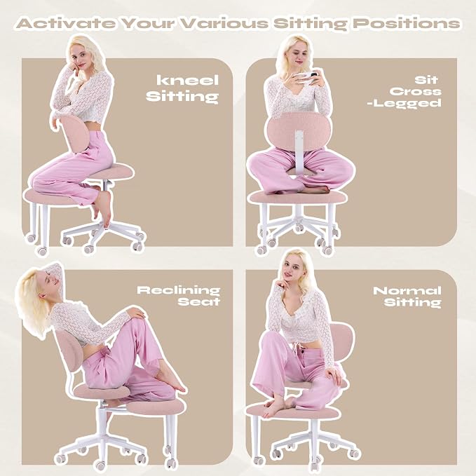 Pinmoco Ergonomic Cross Legged Office Chair - Image 6