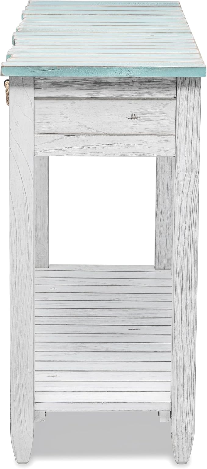 Sea Winds Trading Picket Fence Console Table Kiln-Dried Solid Mindi Wood - Image 5