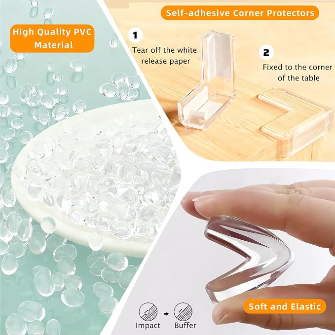 Clear Soft Corner Protectors for Furniture Strip, 2 in x 13.12 FT Edge Bumper - Image 5