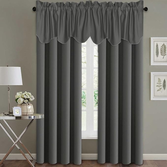 H.VERSAILTEX 2 Panels Blackout Curtain Valances - Image 2