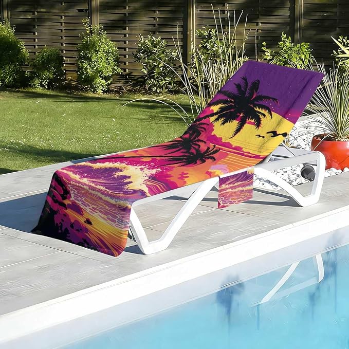 Irisbell Lounge Chair Towel Cover - Image 2