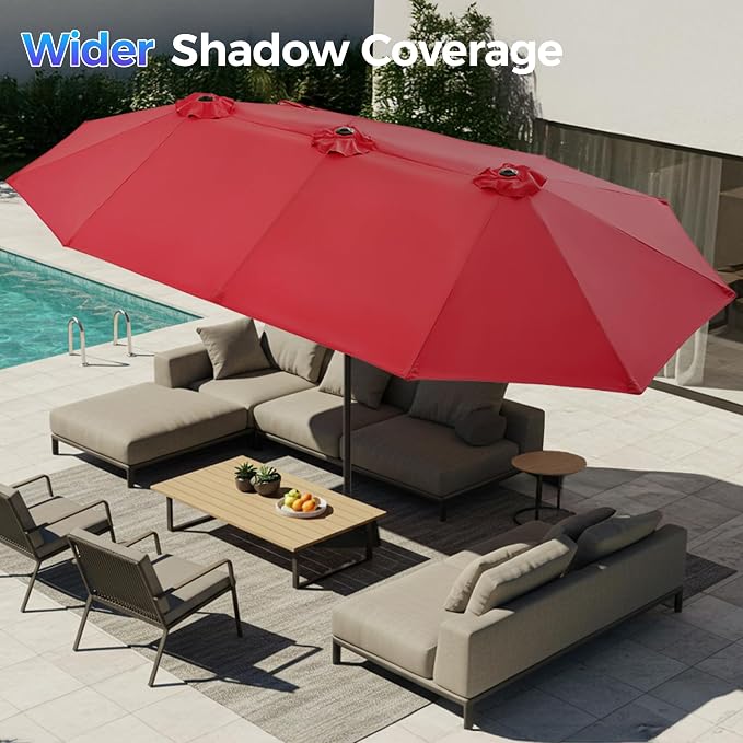 SUPERJARE 13FT Outdoor Patio Umbrella - Image 3