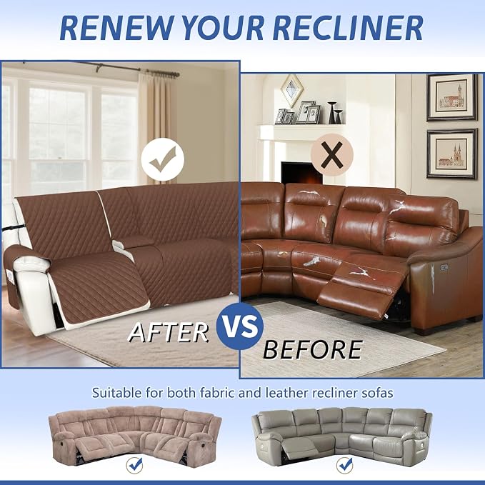 Arfntevss Recliner Sectional Couch Covers 1OO% Waterproof L Shape Sofa Cover - Image 6