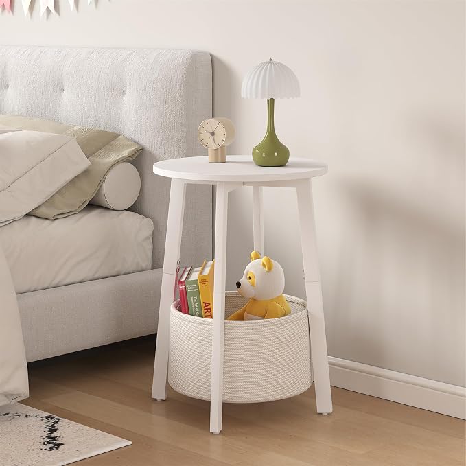 sthmec Small Round Side End Table Set of 2 - Image 6