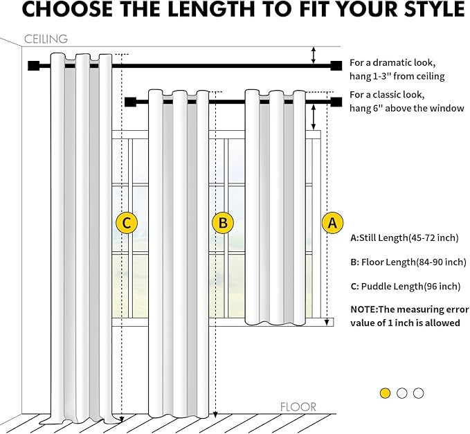 MIULEE Ivory Blackout Curtains - Image 7