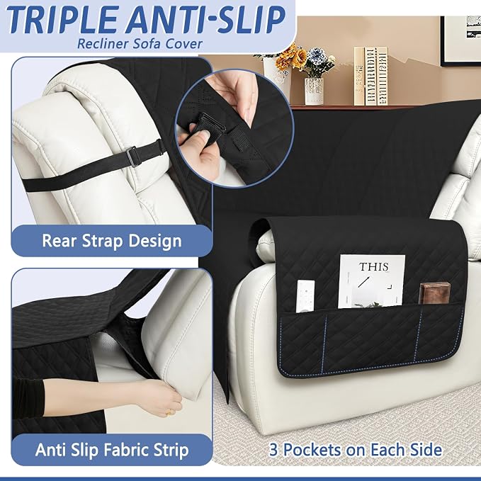 Arfntevss Recliner Sectional Couch Covers 1OO% Waterproof L Shape Sofa Cover - Image 4
