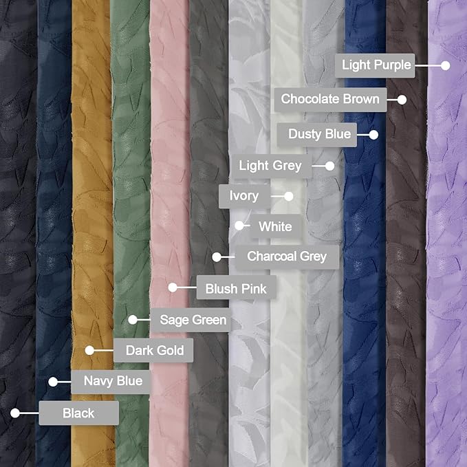 Lecloud Leia Navy Blue Sheer Curtains - Image 9