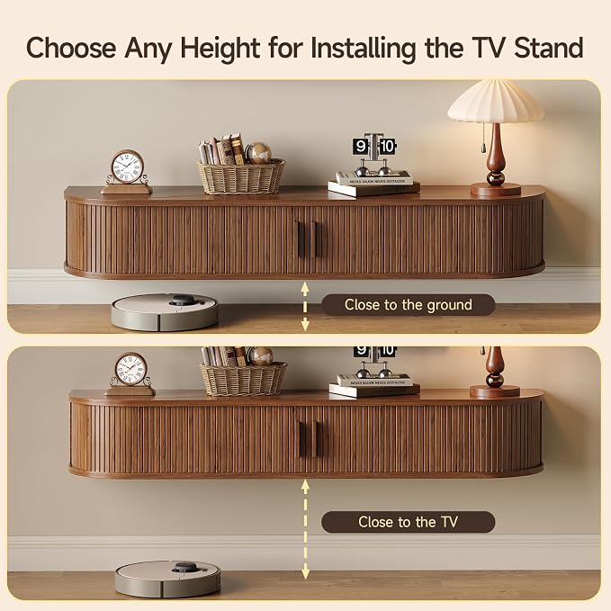 55" Floating TV Stand with Power Outlet - Image 7