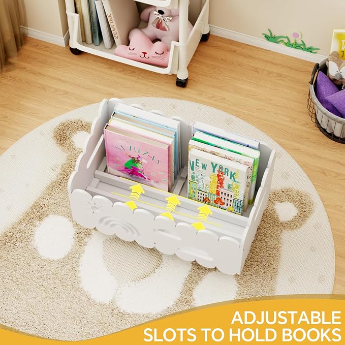 Wood Kids Bookshelf, Montessori Bookshelf, - Image 5
