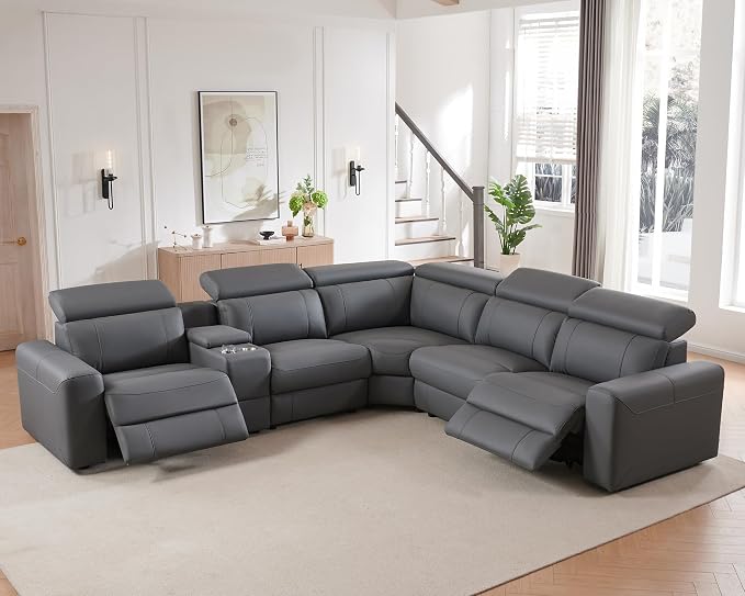 AMERLIFE Power Recliner Sectional Sofa - Image 7