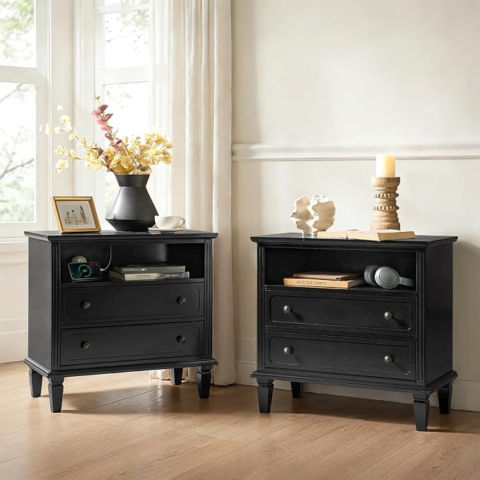 HULALA HOME Farmhouse End Table by HULALAHOME