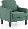 VINGLI Accent Chair for Living Room Chairs Dark Green Reading Chair for Bedroom by VINGLI