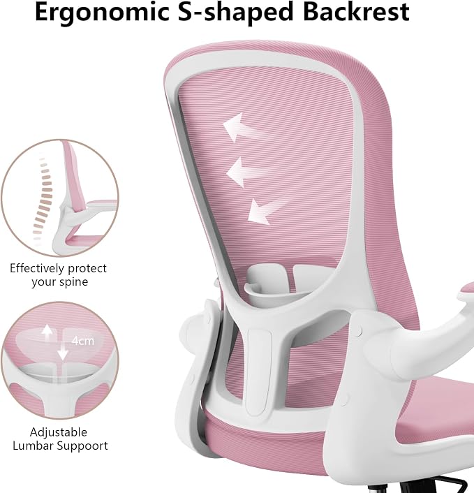Ergonomic Office Chair, Comfort Swivel Home Office Task Chair, Breathable Mesh - Image 6