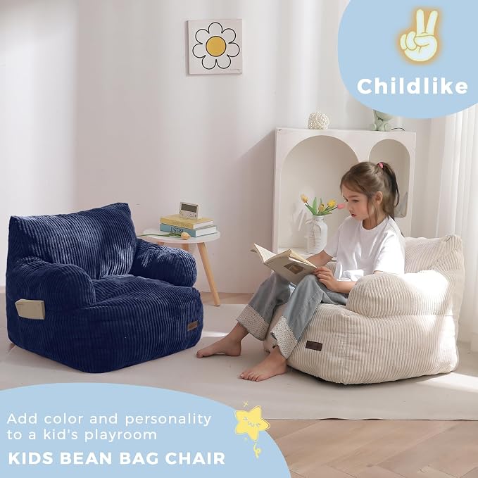 MAXYOYO Kids Bean Bag Chair, Stuffed Toddler Bean Bag Sofa - Image 3