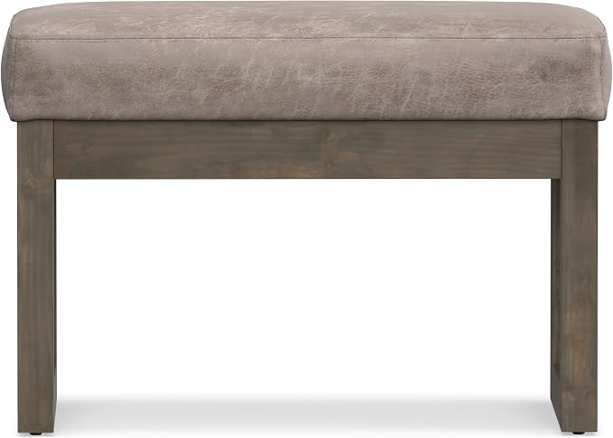 SIMPLIHOME Milltown Small Ottoman Bench - Image 5