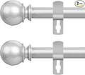 Curtain Rod Set for Windows 28 to 60 Inch by Poskena