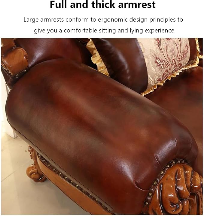 European-Style Luxury Sofa, Solid Wood Sofa - Image 6
