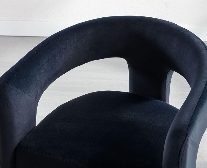 VESCASA Velvet Barrel Dining Chair - Image 5