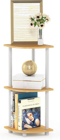 Furinno TURN-N-TUBE Corner Shelf, 3-Tier Corner Bookshelf, Display Storage by Furinno-FitsYourSpaceFitsYourBudget