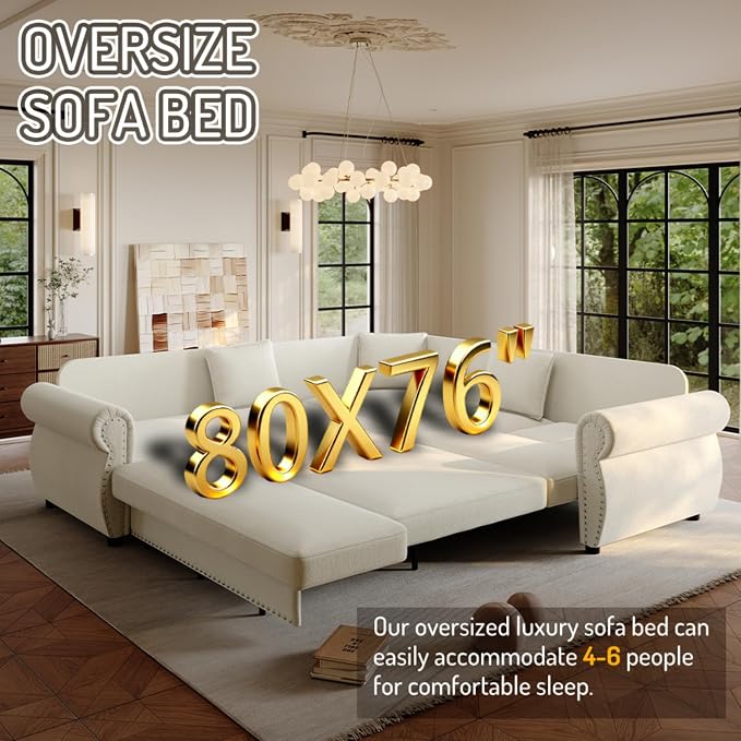 88.2" Sectional Sleeper Sofa - Image 5