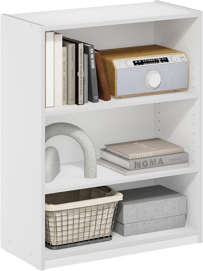 Furinno GEHRY Book Shelf, 3-Tier Small Bookshelf, Bookcase by Furinno-FitsYourSpaceFitsYourBudget