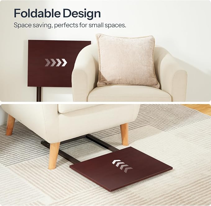 HOOBRO Folding TV Tray Tables, Industrial Snack Tables - Image 6