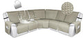 HDCAXKJ 100% Waterproof Reclining Sectional Couch Covers L Shape Recliner Sofa by HDCAXKJ