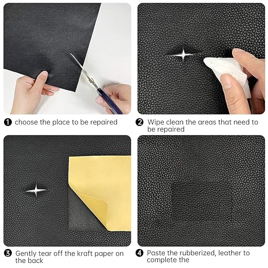 Leather Repair Patch Tape Dark Brown 3 x 60 inch Self Adhesive Leather Repair - Image 4