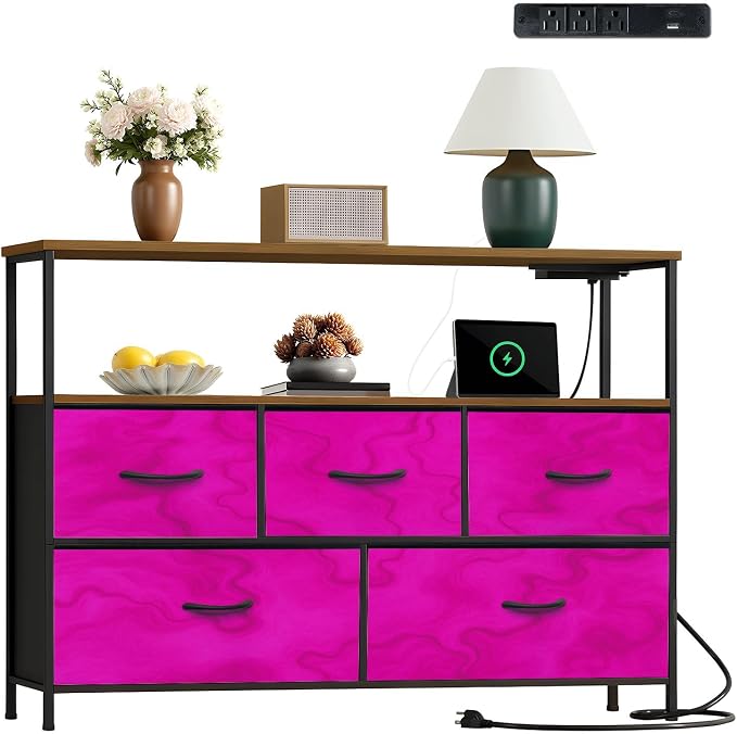 Dresser Hot Pink Grunge Magenta Purple Concrete Texture by Unknown