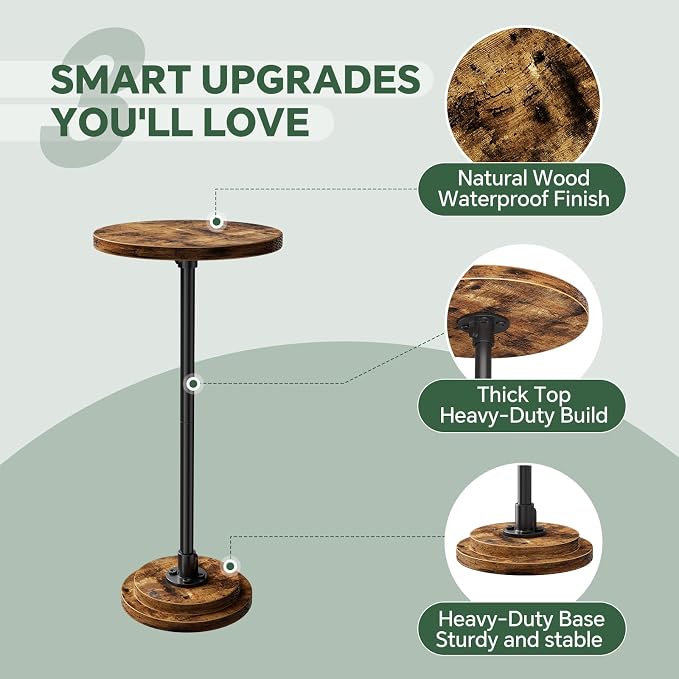 Simple Trending Small Side Table, Round Drink Table, Sofa End Table - Image 5