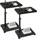 C Table End Table Adjustable Height, 360°Swivel TV Tray Table by Unknown