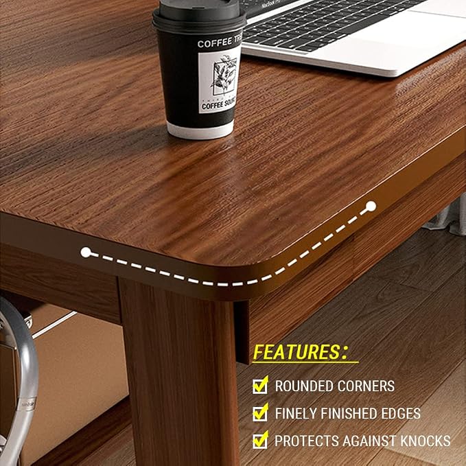 NELYE Mid-Century Long Desk Table - Image 3