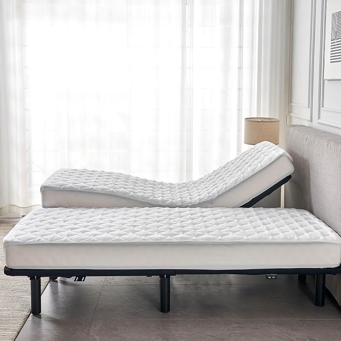 Waterproof Quilted Split California King Mattress Protector Pad - Image 9
