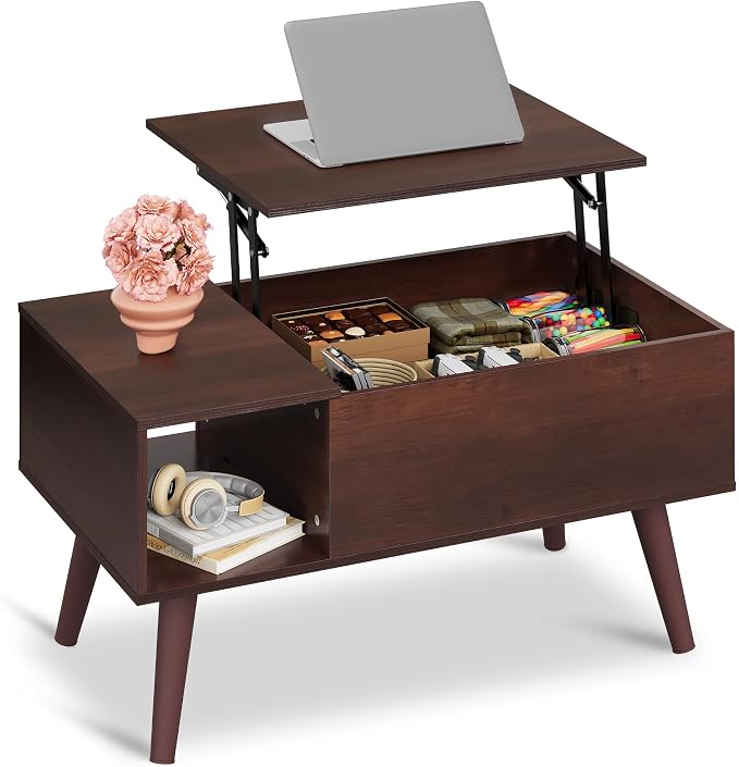WLIVE Coffee Table for Living Room, Small Coffee Table by WLIVE