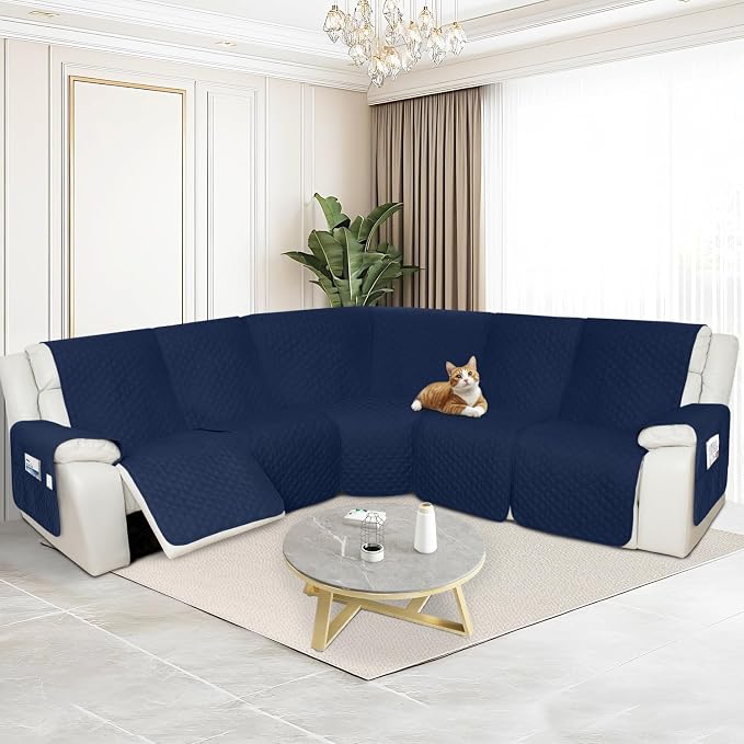 Arfntevss Recliner Sectional Couch Covers 1OO% Waterproof L Shape Sofa Cover - Image 7