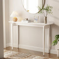 AQIMUELE Wood Console Table White Entryway Table, Thin Console Table, Sofa by AQIMUELE