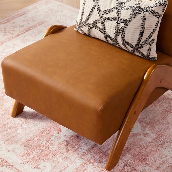 Oversized Accent Chair, upholstered armless mid Century Modern Living Room Chair - Image 7