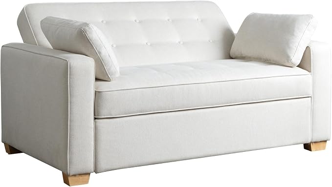 Serta Ainsley 66.5" Convertible Sleeper Loveseat, Full Size, Dreamcoil Comfort - Image 7