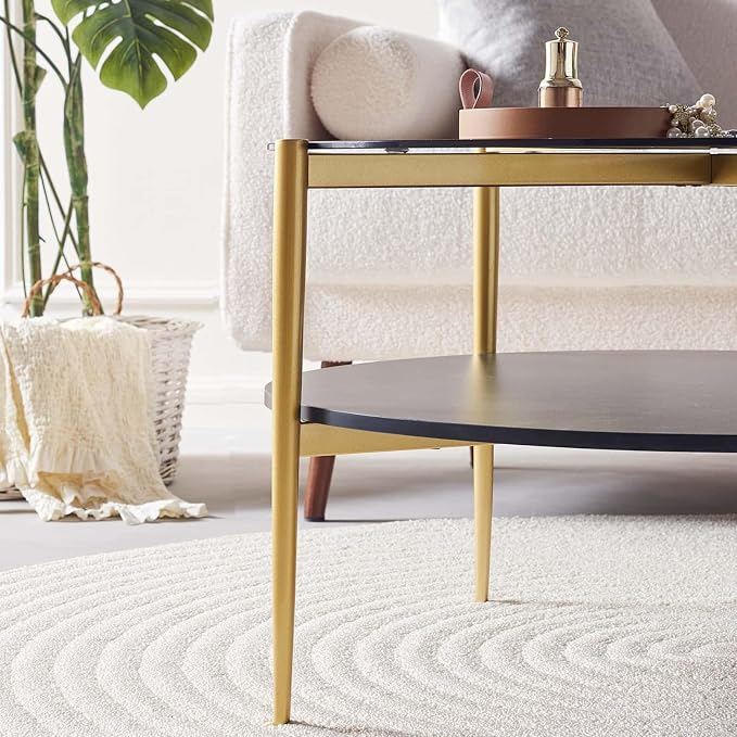 LumFurn Round Coffee Table for Living Room, Mid-Century Modern Design, D30 x H17 - Image 8