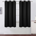 LEMOMO Black Thermal Blackout Curtains/38 x 63 Inch/Set of 2 Panels Room by Lemomo