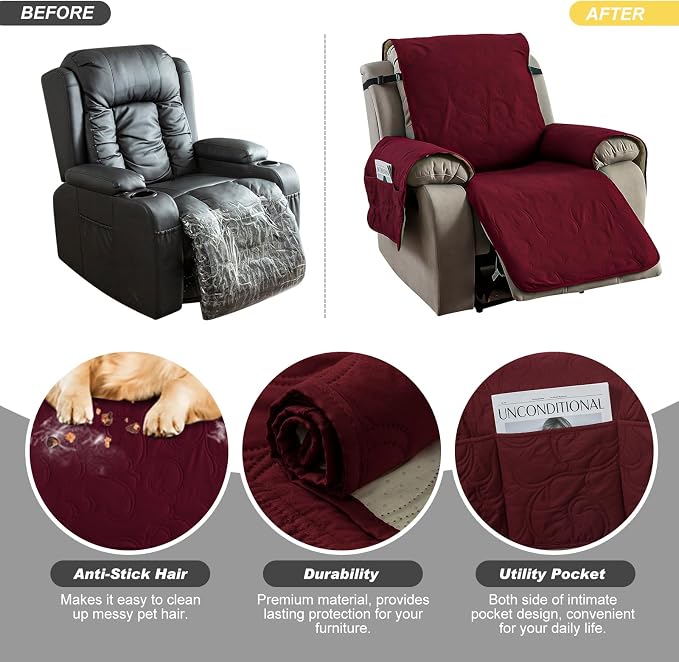 100% Waterproof Recliner Chair Cover, Recliner Chair Covers - Image 5