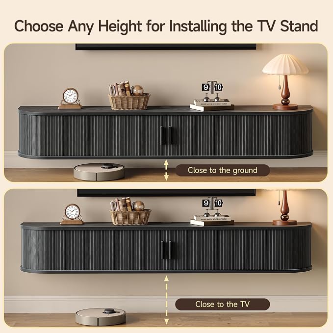 71" Floating TV Stand with Power Outlet - Image 7