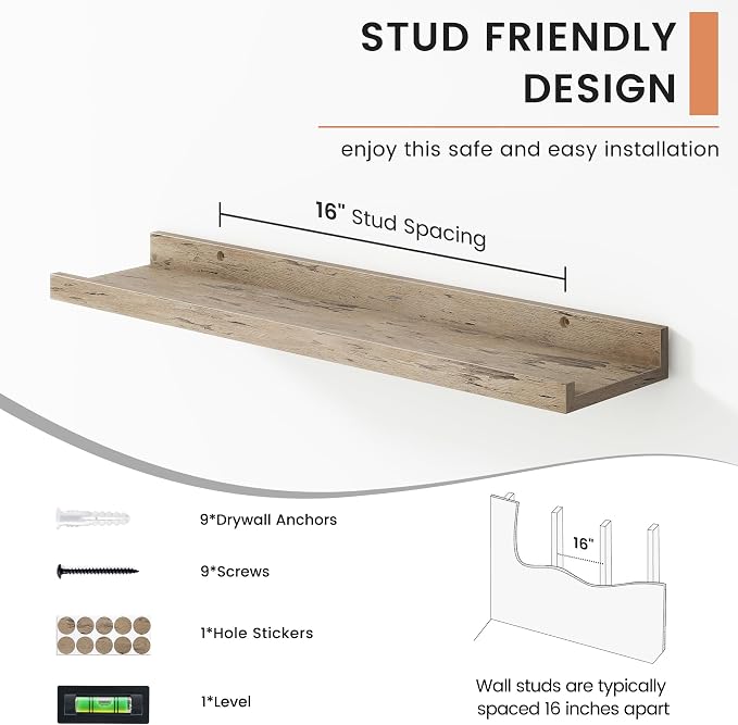 FLYJOE Floating Picture Ledge Shelves - Image 5